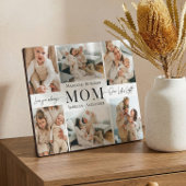 We Love You Mom Simple Photo Collage Keepsake Fotoplatte
