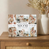 We Love You Mom Simple Photo Collage Keepsake Fotoplatte