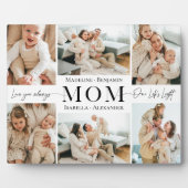 We Love You Mom Simple Photo Collage Keepsake Fotoplatte (Vorderseite)
