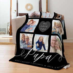 We Love You Papa   Grandchildren & Family Photos Fleecedecke