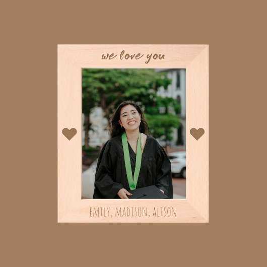 We Love You Personalized Engraved Picture Frame Geätzte Rahmen