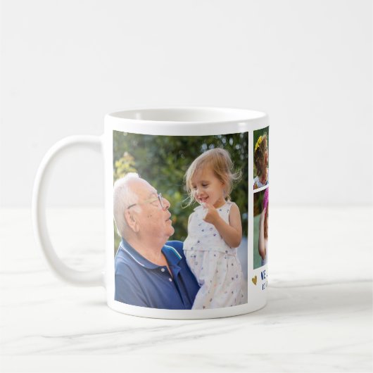 We Love You Pop Grandkids Names 5 Photo Collage Kaffeetasse (Links)