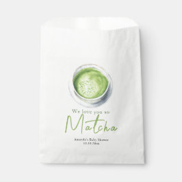 We love you so Matcha Baby Shower Geschenktütchen