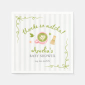 We Love You So Matcha Green Tea Baby Shower Serviette (Vorderseite)