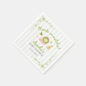 We Love You So Matcha Green Tea Baby Shower Serviette (Ecke)