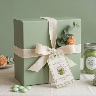 We Love You So Matcha Ribbon Bow Matcha Geschenkanhänger