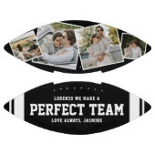 “We Make a Perfect Team” 4 Photo Football (Paneele)