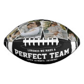 “We Make a Perfect Team” 4 Photo Football (Vorderseite)