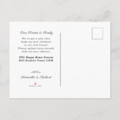 We Moved Come Visit Typography New Home Photo Ankündigungspostkarte (Rückseite)