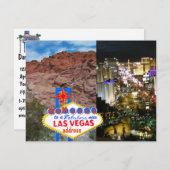 We Moved Las Vegas Address Announcement Postcard Ankündigung (Vorne/Hinten)