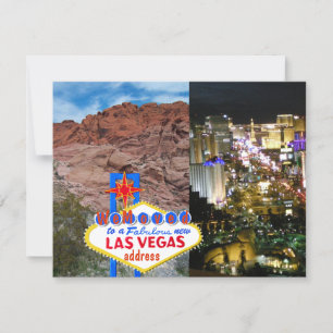 We Moved Las Vegas Address Announcement Postcard Ankündigung
