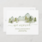 We Moved New Home Address Announcement Postcard Ankündigungspostkarte (Vorne/Hinten)