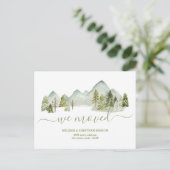 We Moved New Home Address Announcement Postcard Ankündigungspostkarte (Stehend Vorderseite)