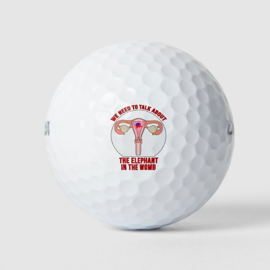 We Need to Talk About The Elephant In The Womb Golfball (Vorderseite)