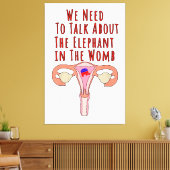 We Need to Talk About The Elephant In The Womb Leinwanddruck (Insitu (Wohnzimmer))