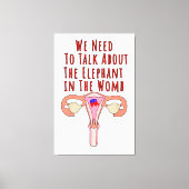 We Need to Talk About The Elephant In The Womb Leinwanddruck (Vorderseite)