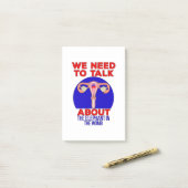 We Need to Talk About The Elephant In The Womb Post-it Klebezettel (Auf Schreibtisch)