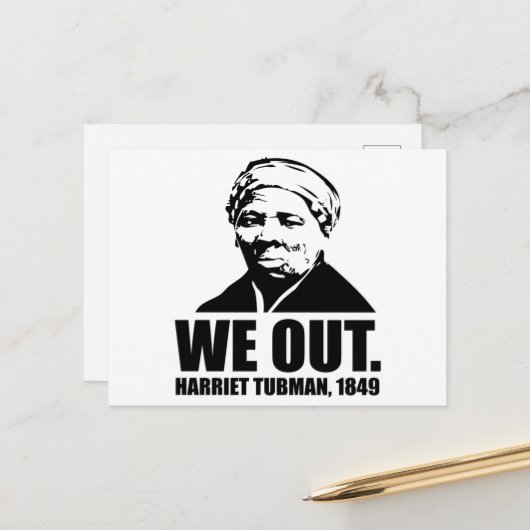 We Out-Harriet Tubman Postcard Postkarte (Vorderseite/Rückseite Beispiel)