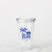 We Out Here Trippin Funny Trip Family Vacation Acryltrinkbecher (Vorderseite)