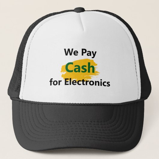 We Pay Cash for Electronics Truckerkappe (Vorderseite)