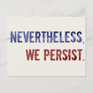 We Persist Postcard Postkarte