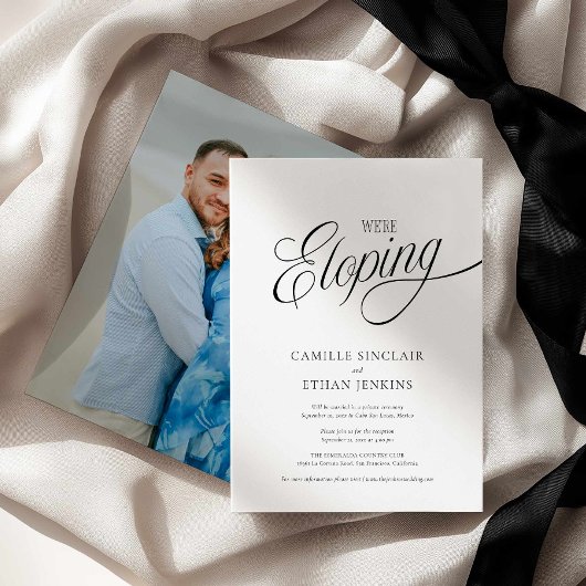 We’re Eloping Photo Announcement Invitation Einladung