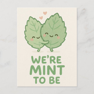 We’re Mint to Be Feiertagspostkarte