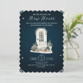We’re Moving In! New Home Housewarming Invitation Einladung (Stehend Vorderseite)
