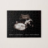 We’re Pregnant Sonogram Pregnancy Announcement Puzzle (Horizontal)