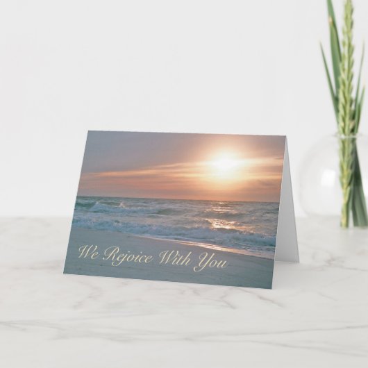 We Rejoice with You Card (revised) Karte (Vorderseite)