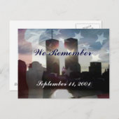 We Remember September 11 Postkarte (Vorne/Hinten)