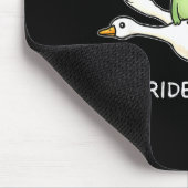 We Ride At Dawn Funny Frog Riding Goose Chaotic An Mousepad (Ecke)
