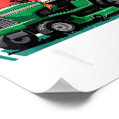 We Ride At Dawn Riding Lawn Mower Toddler Funny Mo Poster (Ecke)