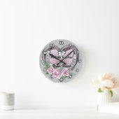 we ride together clock runde wanduhr (Zuhause)