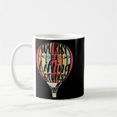 We Rise By Lifting Others Funny Air Balloon Motiva Kaffeetasse (Links)