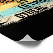 We Rise By Lifting Others Motivational Quotes  Poster (Ecke)