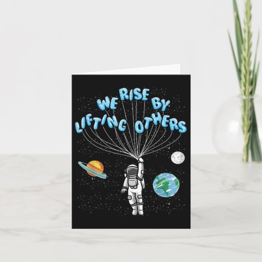 We Rise Motivational Quote - Clic Fit, Short Sleev Karte (Vorderseite)