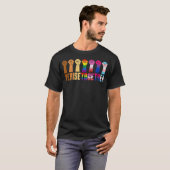 We Rise Together Black Pride BLM LGBT Raised Fist T-Shirt (Vorne ganz)