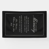 "We Saved You A Seat"  Black Wedding Banner (Horizontal)