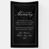 "We Saved You A Seat"  Black Wedding Banner (Vertikal)