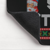 We Saw That Jesus And Santa Christian Ugly Christm Mousepad (Ecke)
