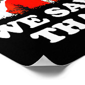 We Saw That! Santa And Jesus Are Always Watching C Poster (Ecke)