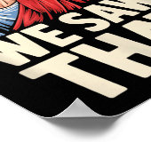 We Saw That Santa And Jesus Are Always Watching Ch Poster (Ecke)