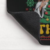 We Saw That Santa Jesus Kids Matching Parents Ugly Mousepad (Ecke)