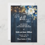 We Still Do 30th Wedding Anniversary String Lights Save The Date (Vorderseite)
