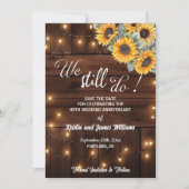 We Still Do 40th Wedding Anniversary String Lights Save The Date (Vorderseite)