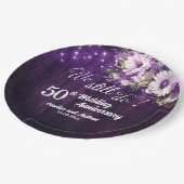 We Still Do 50th Wedding Anniversary String Lights Pappteller (Schrägansicht)