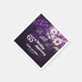 We Still Do 65th Wedding Anniversary String Lights Serviette (Ecke)