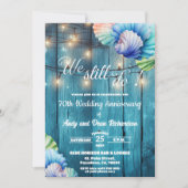 We Still Do 70th Wedding Anniversary String Lights Einladung (Vorderseite)