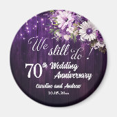 We Still Do 70th Wedding Anniversary String Lights Magnet (Vorne)